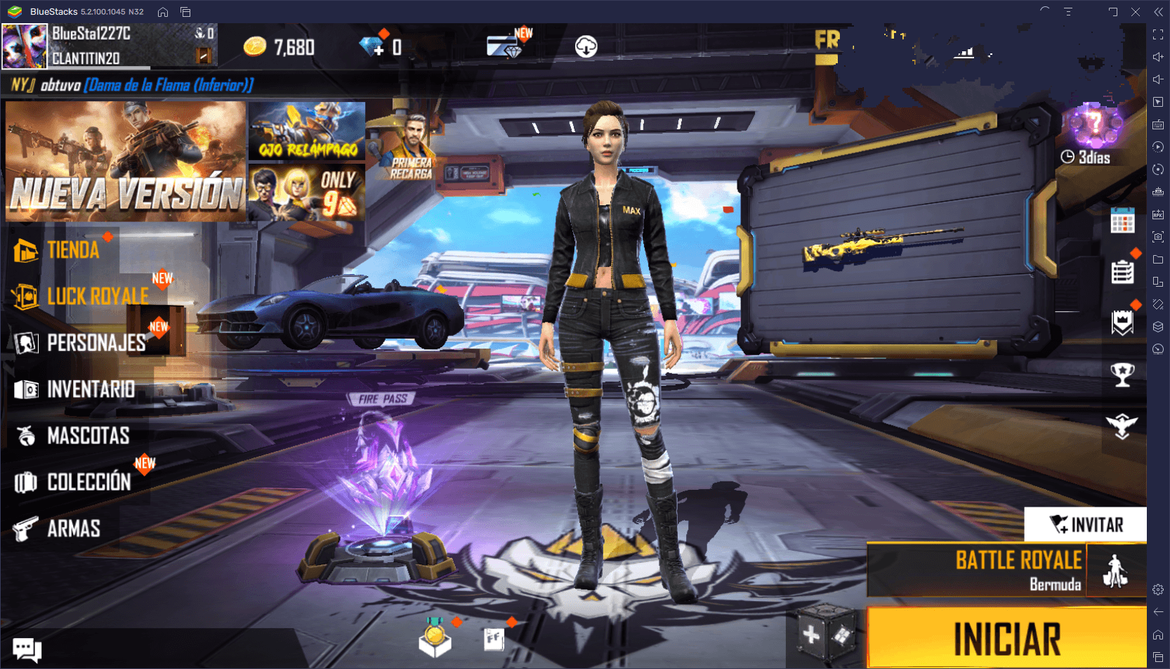 Accede a bluestacks.com y busca la versión para Free Fire