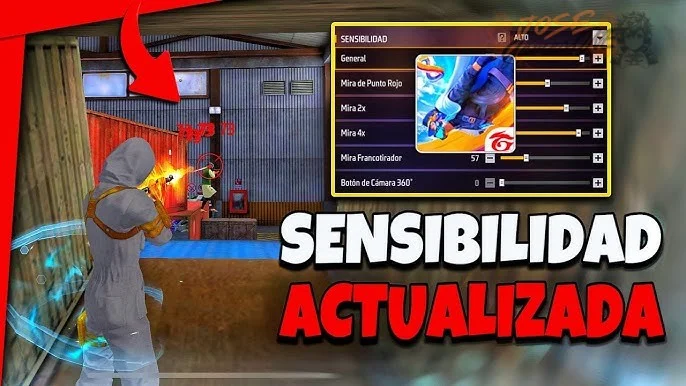 Ajustes de sensibilidad general entre 60 y 80 como punto de partida