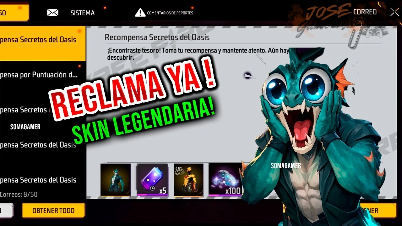 Códigos Free Fire gratis para Latinoamérica