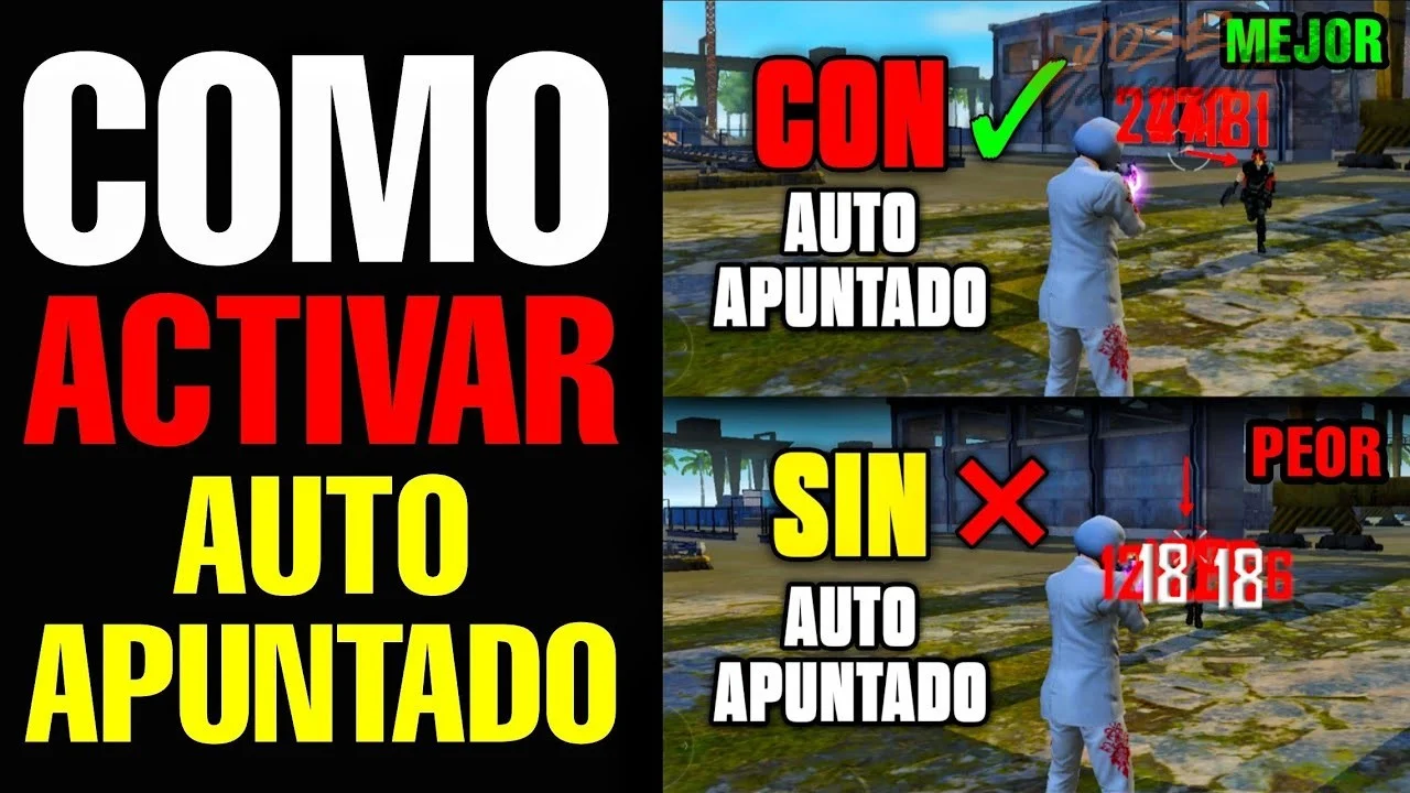 Cómo activar el asistente de puntería en Free Fire
