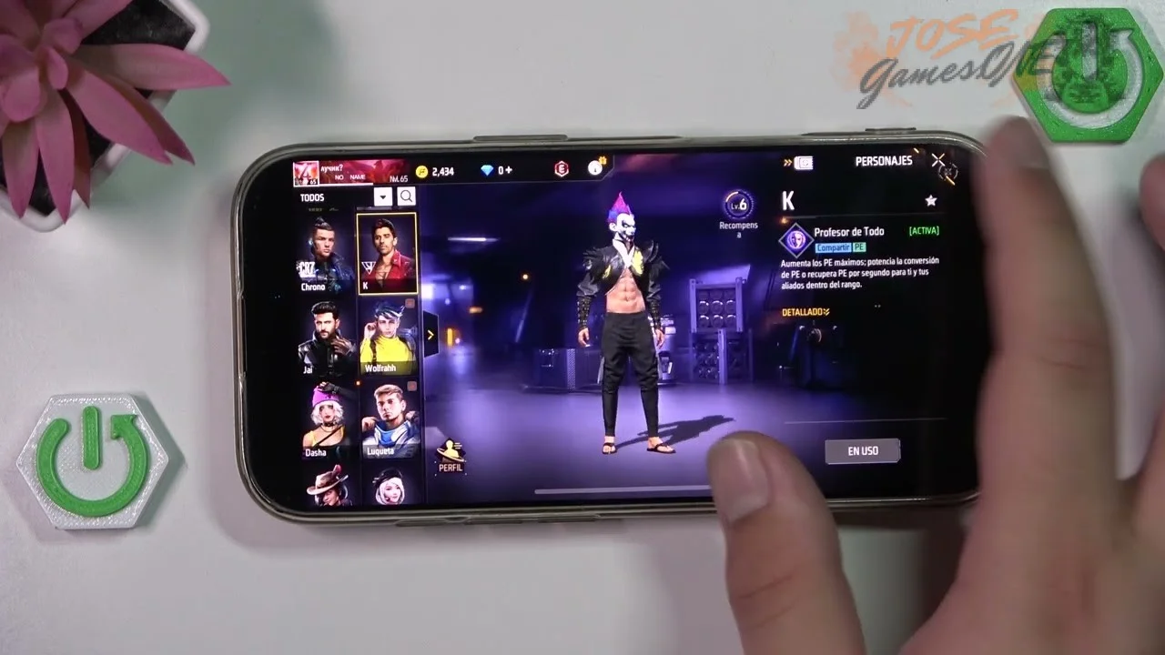 Cómo cambiar de personaje durante la partida en Free Fire