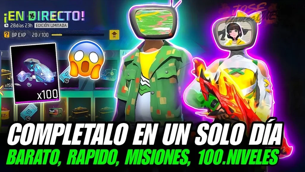 ¿Cómo completar el Pase Booyah de Free Fire más rápido?