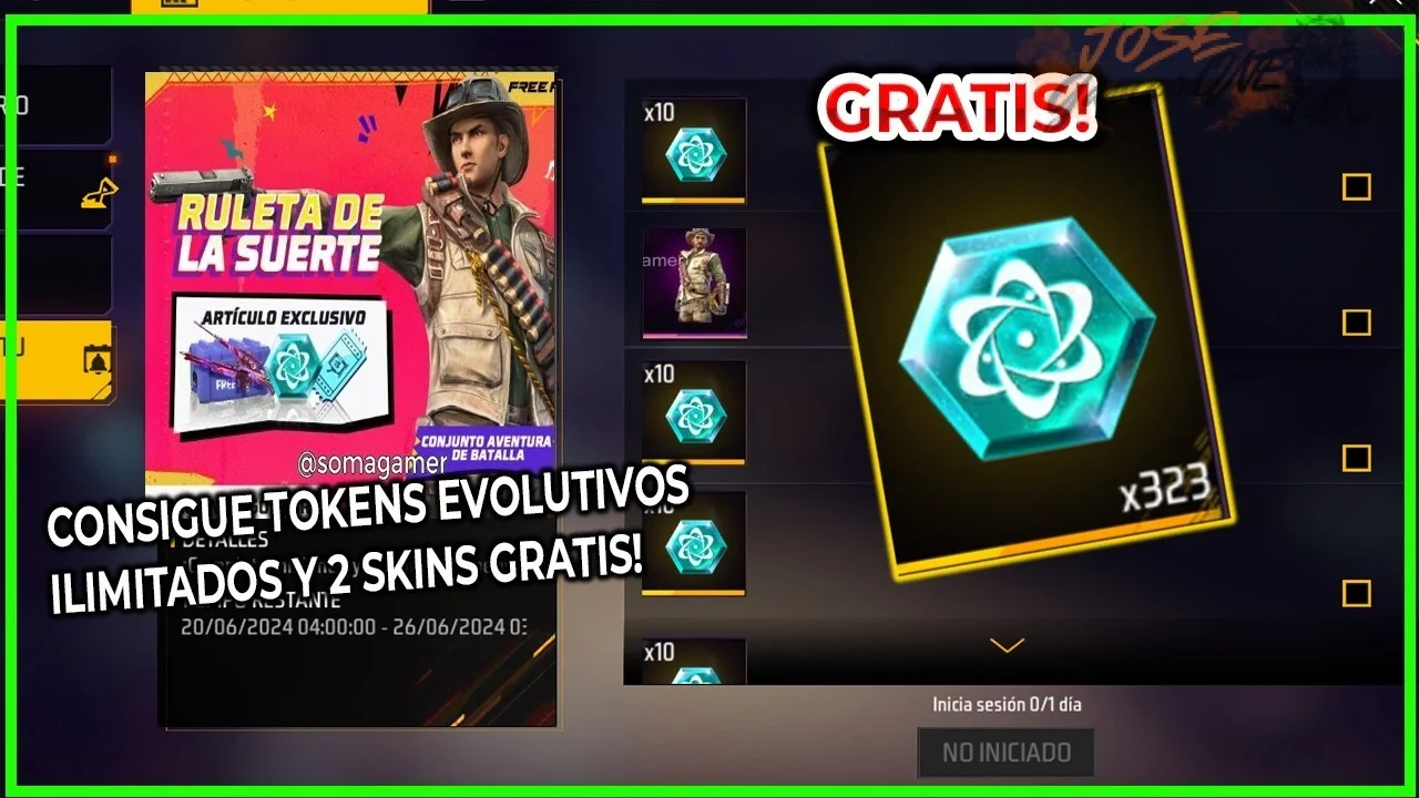 Cómo conseguir evolutivas en ruletas Free Fire