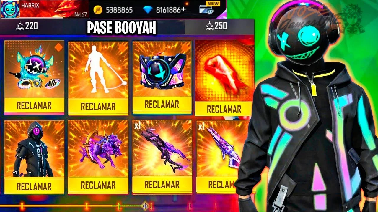 Cómo conseguir recompensas gratis en el Pase Booyah de Free Fire