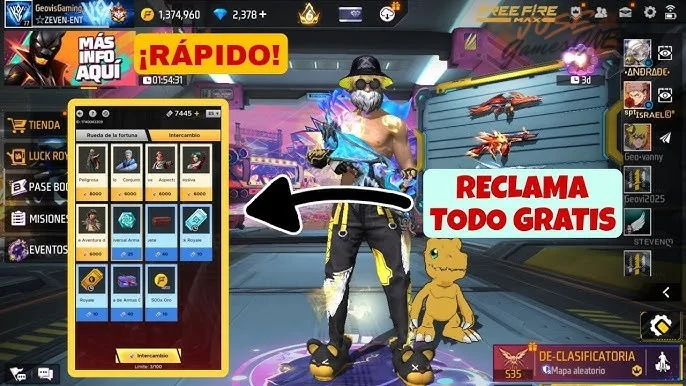 Cómo conseguir skins de la tienda de cupones en Free Fire