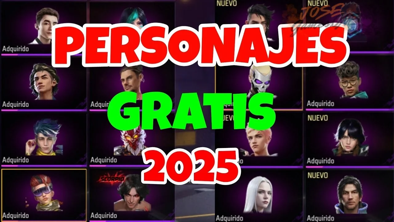 Cómo desbloquear todos los personajes en Free Fire gratis