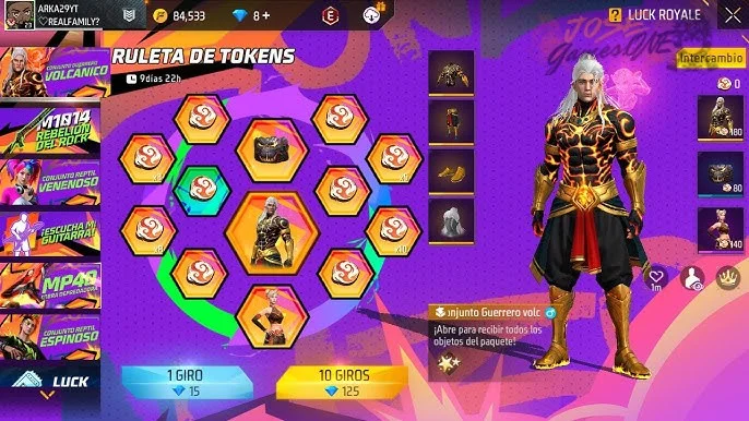 Cómo ganar la ruleta de Free Fire sin gastar