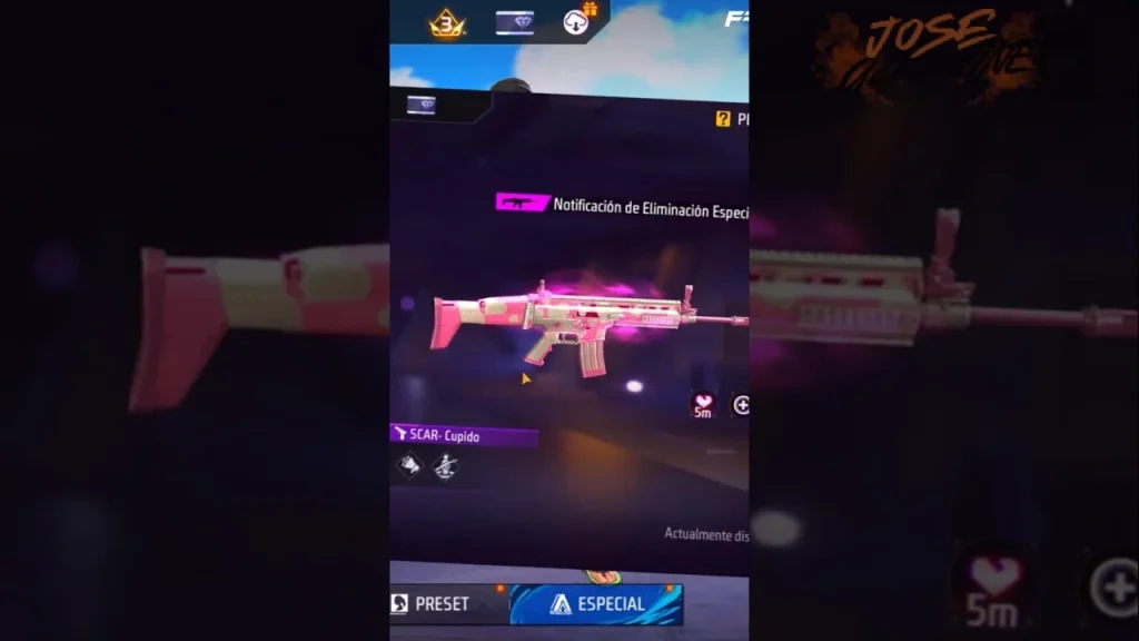 ¿Cómo obtener la Scar Cupido de Free Fire #paratí #freefire #fyp?