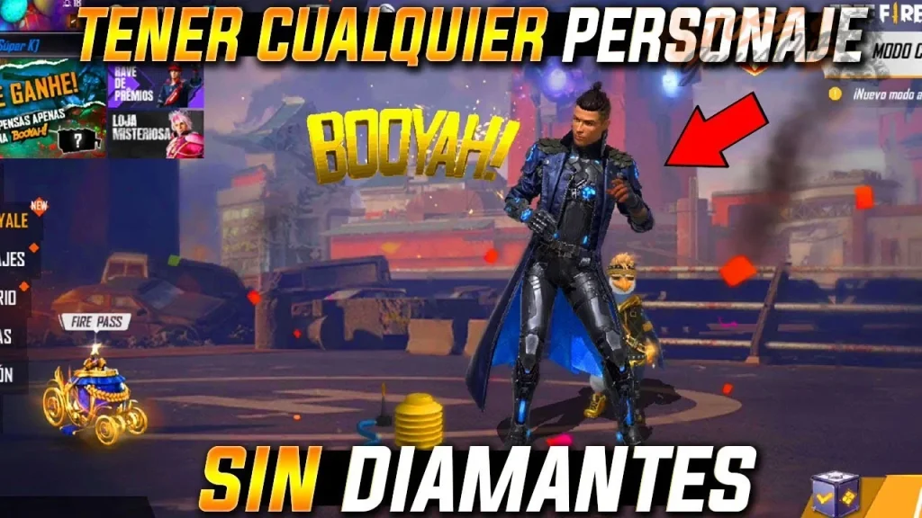 Cómo usar personajes sin desbloquear en Free Fire