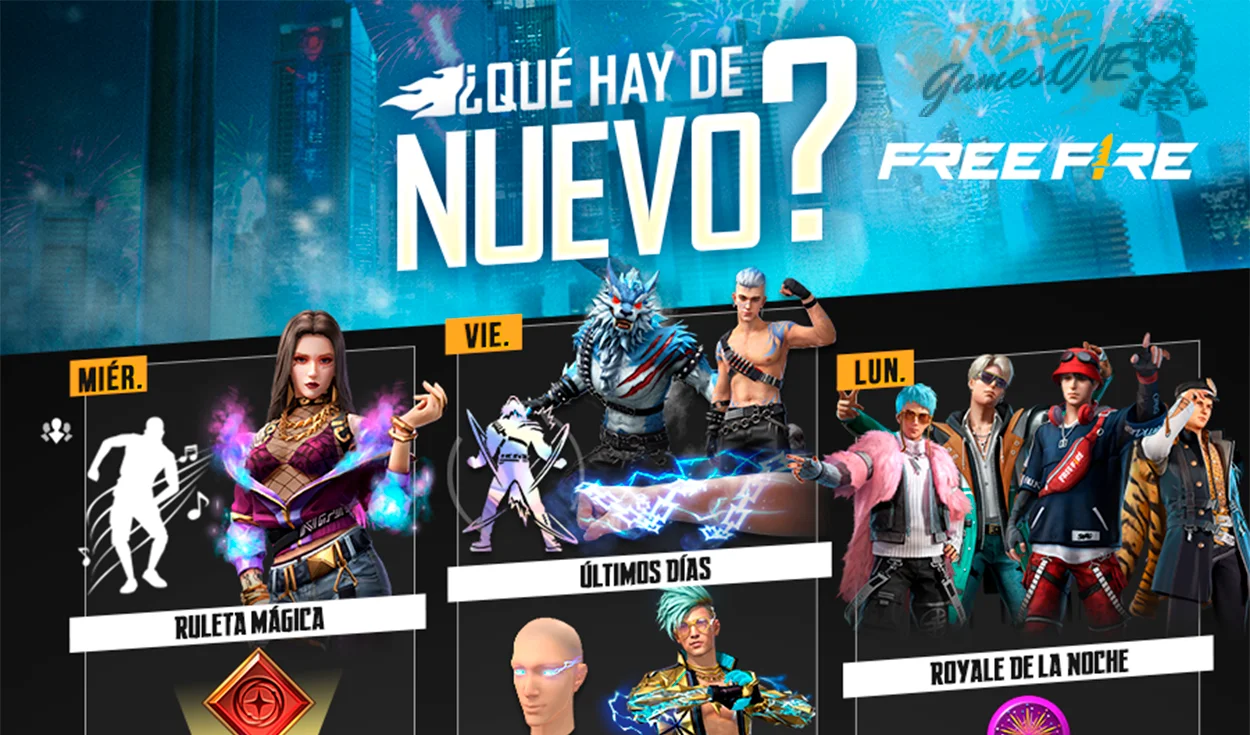 Cuándo es el próximo evento de ruletas en Free Fire