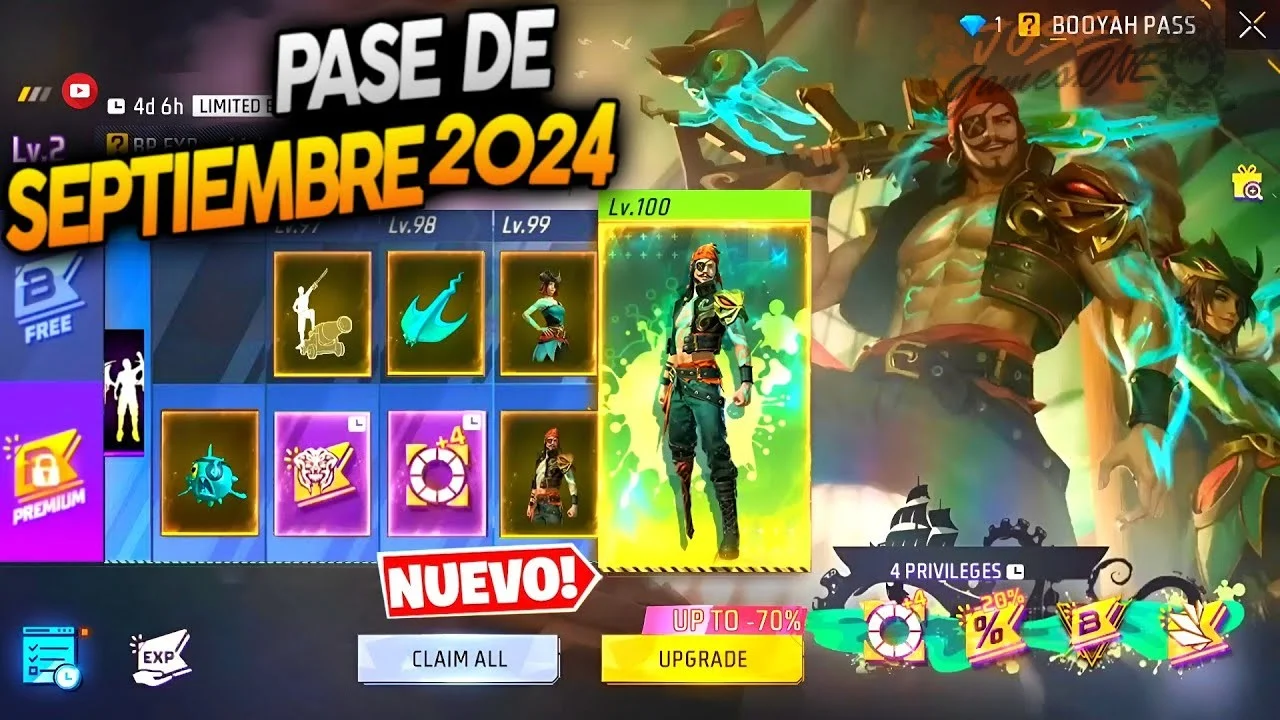 Diferencias entre Pase Booyah y Pase Semanal en precio y duración