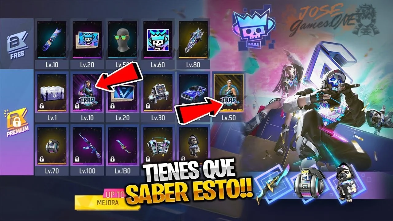 Diferencias entre Pase Booyah y Pase Semanal en recompensas y contenido