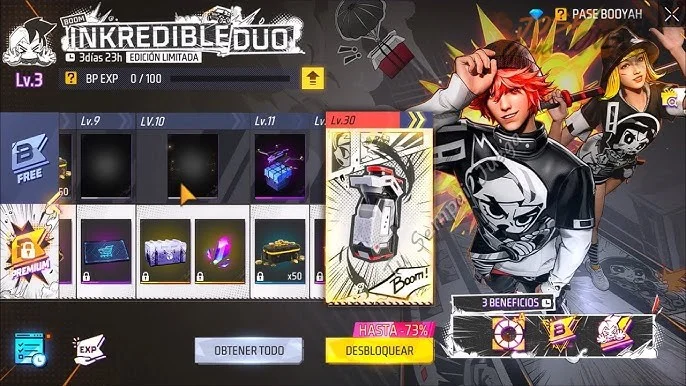 Duración del Pase Booyah y fechas límite para conseguir los personajes