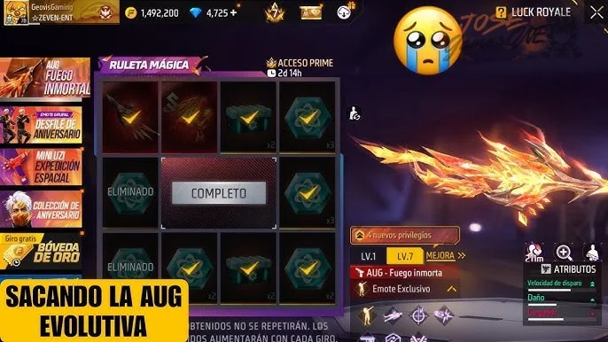 Ejemplos reales de jugadores que consiguieron evolutivas en ruletas Free Fire