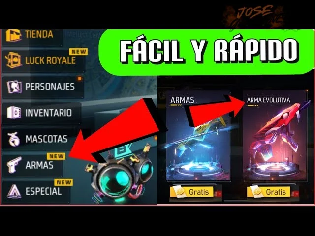 Errores comunes al manejar armas evolutivas en Free Fire para Latinoamérica