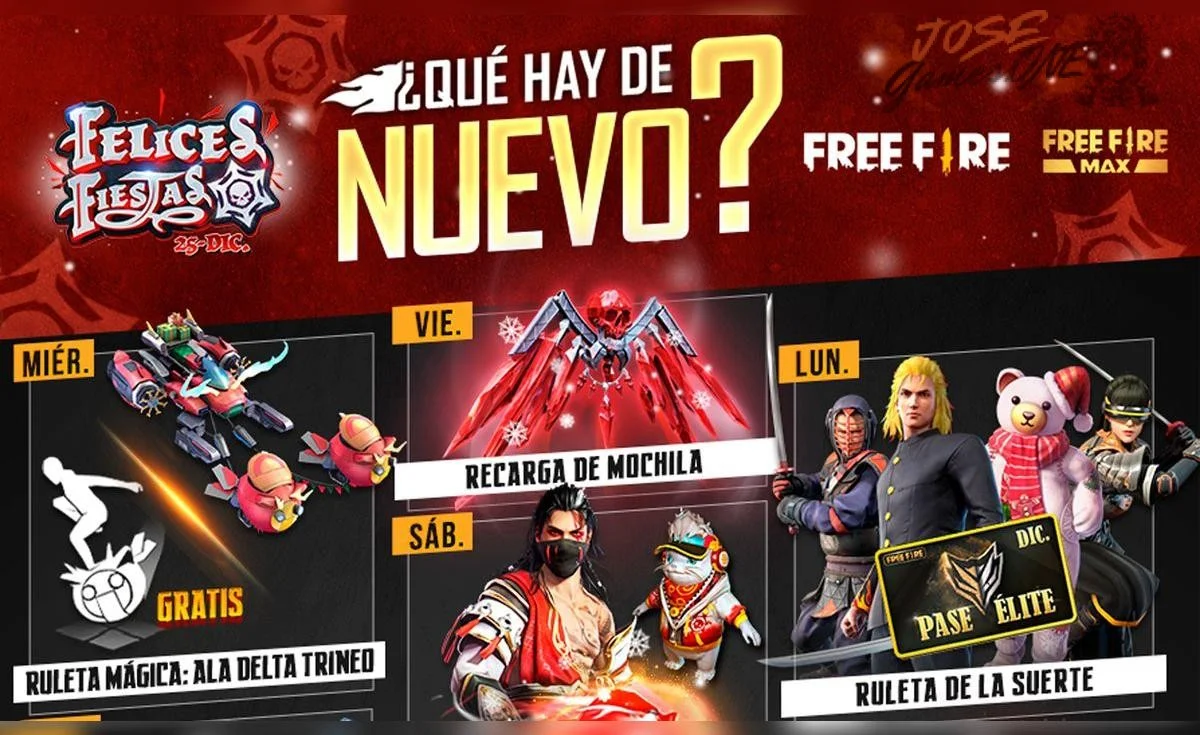 Eventos Free Fire esta semana Latinoamérica