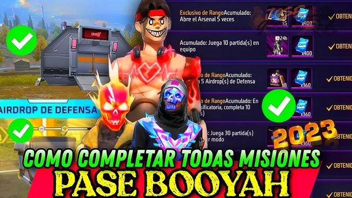 Eventos y misiones que otorgan el Pase Booyah gratuito en la región