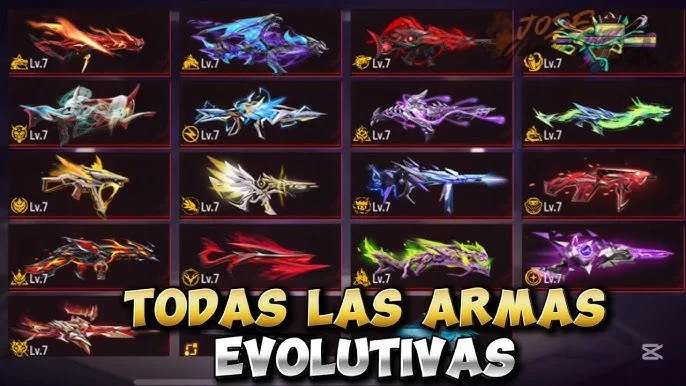 Evolutivas más raras de Free Fire