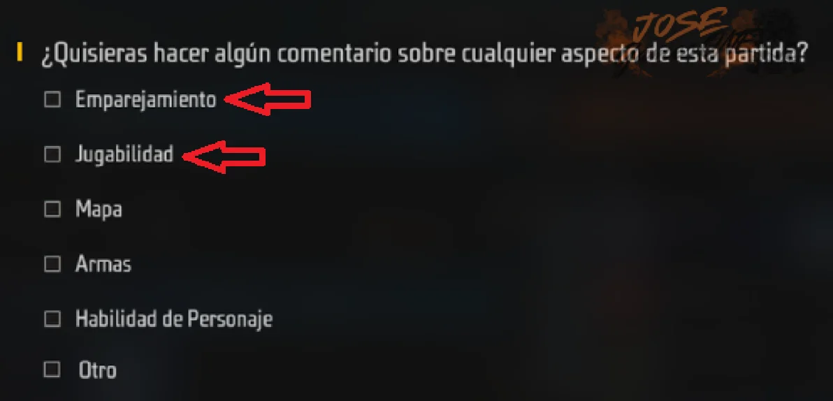 Factores que determinan el funcionamiento del emparejamiento