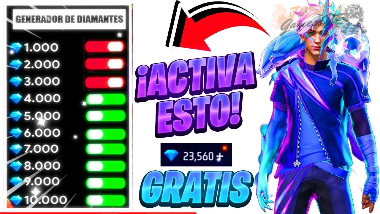Formas de conseguir diamantes gratis en Free Fire