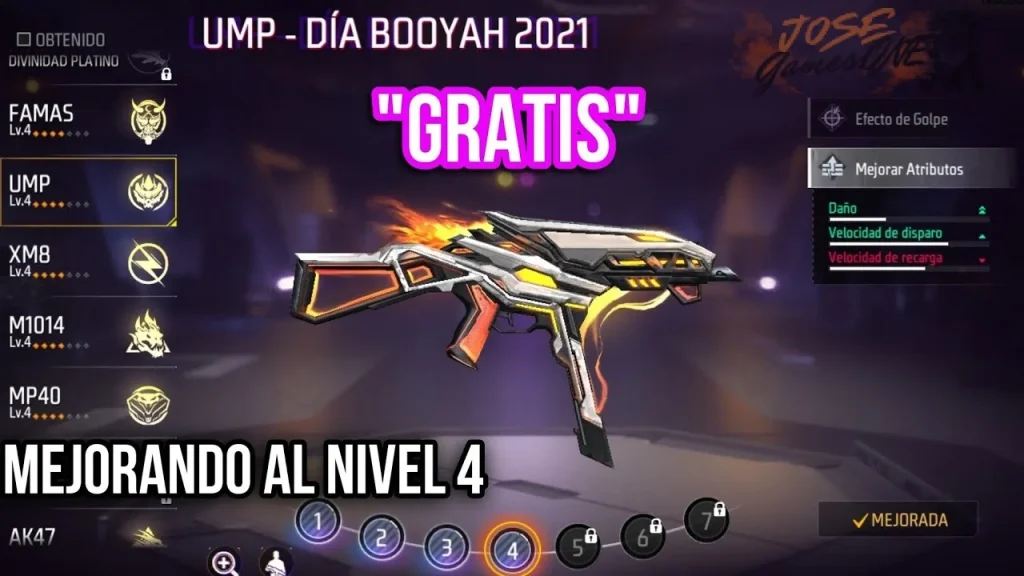¿Free Fire - 5 Armas evolutivas que si valen la pena subir al