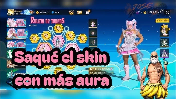 Guía de ruletas de skins en Free Fire para Latinoamérica