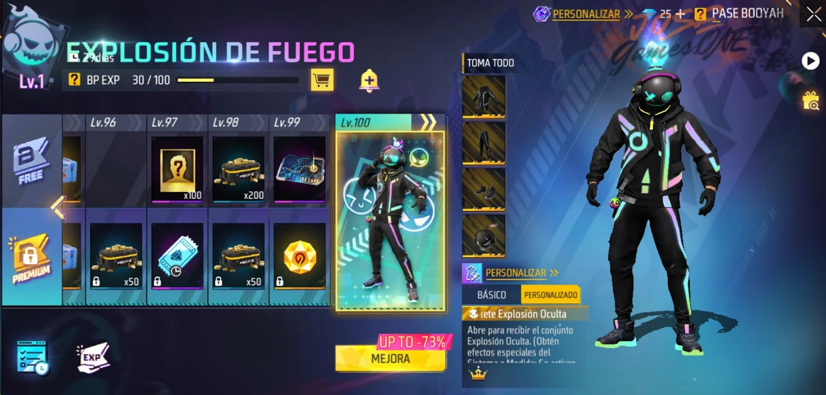 las mejores skins del Pase Booyah actual en 2026
