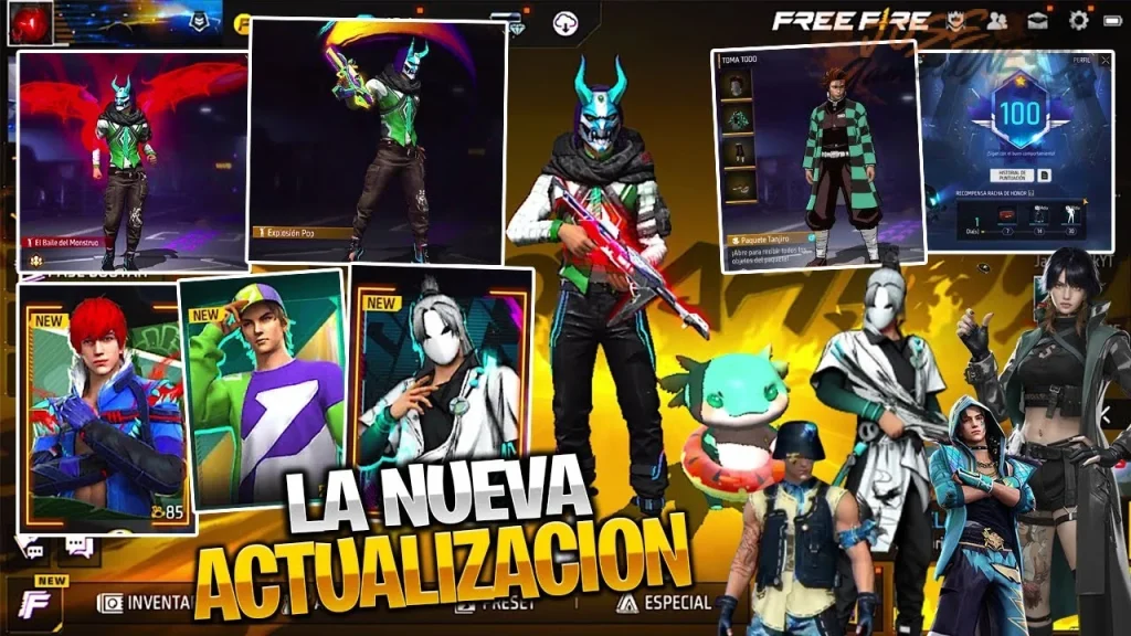 Novedades de la actualización de Free Fire de este mes