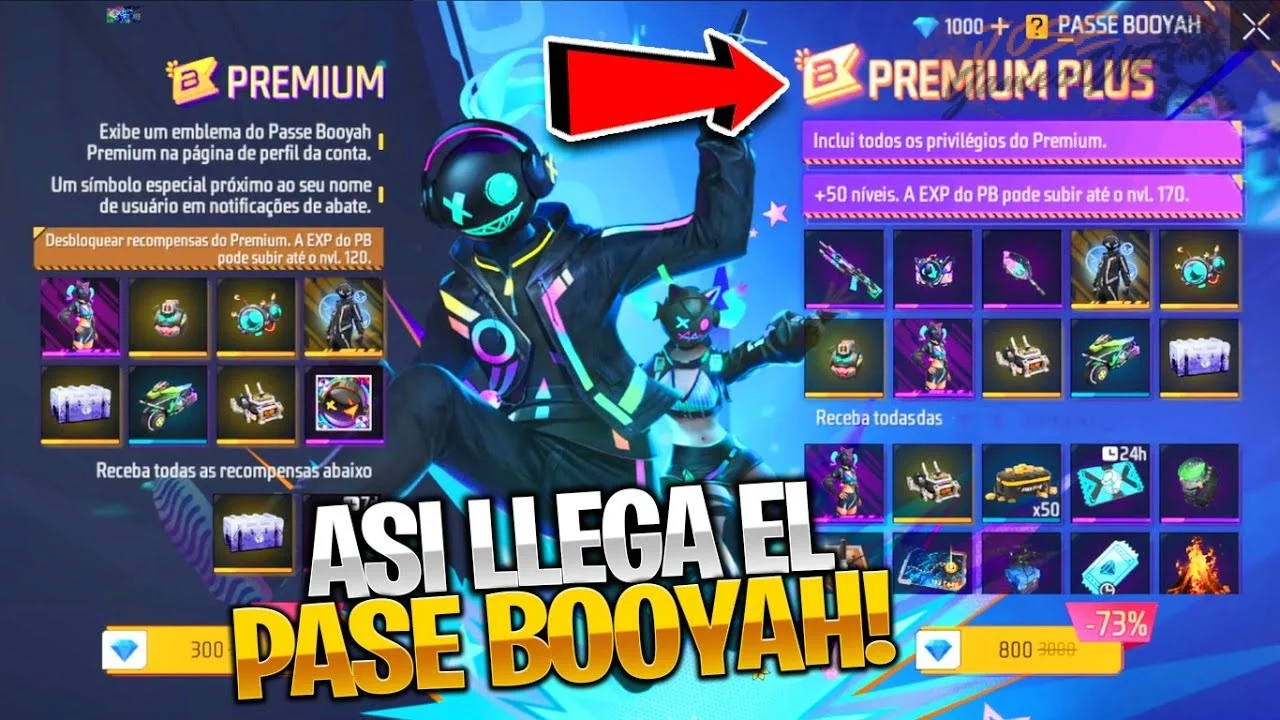 Pase Booyah vs Pase Premium en Free Fire: diferencias clave y cuál conviene más