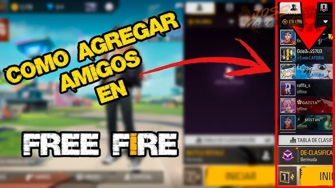 Paso 1 — Agregar amigos usando el ID de jugador en Free Fire