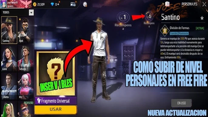 Paso 3 — Verificar que la habilidad del personaje se active al máximo nivel