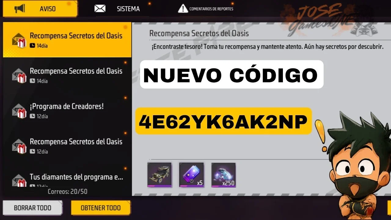 Pasos exactos para canjear códigos Free Fire en el sitio web oficial de Garena