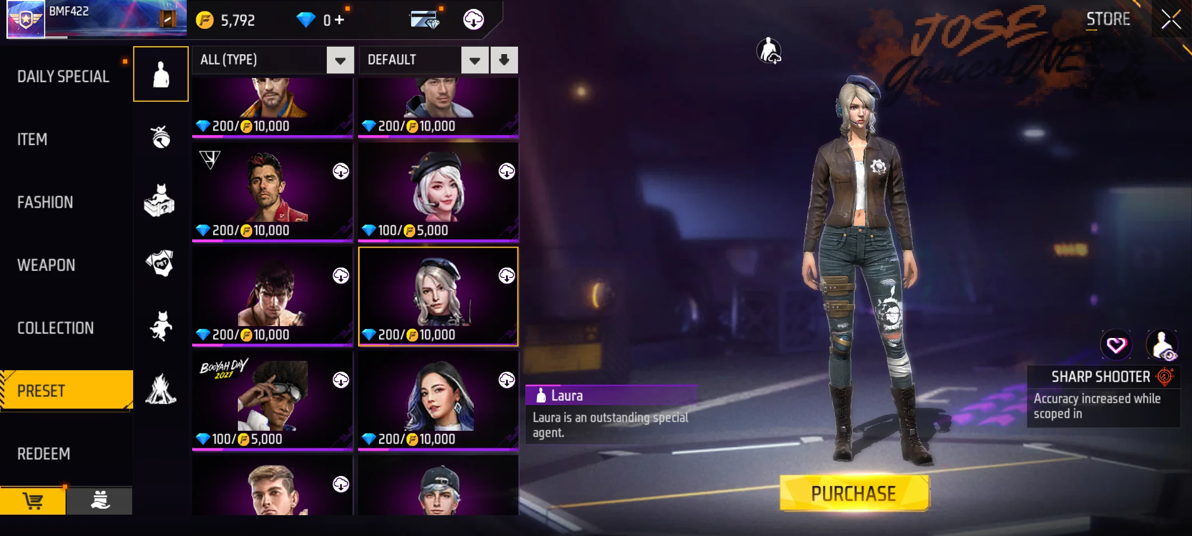 Personajes de apoyo para principiantes que priorizan supervivencia en Free Fire