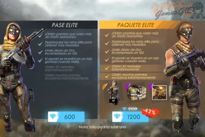 Recompensas del Pase Elite en Free Fire