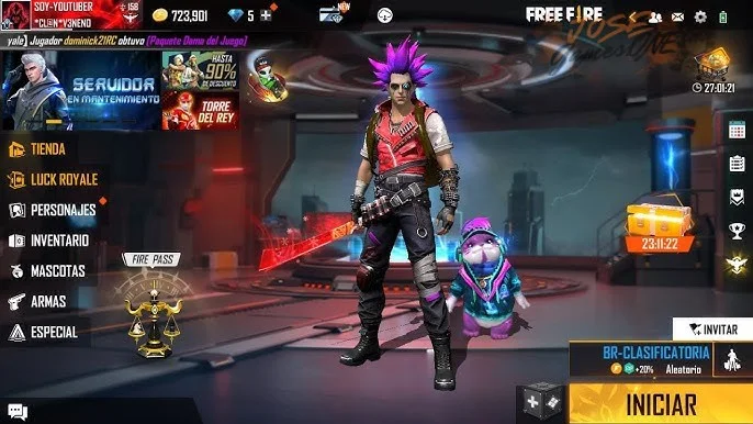 Tener instalada la versión oficial de Free Fire desde Google Play o App Store